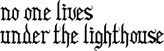 No one lives under the lighthouse logo