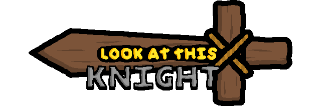 OH MY GOD, LOOK AT THIS KNIGHT logo