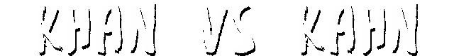 Khan VS Kahn logo