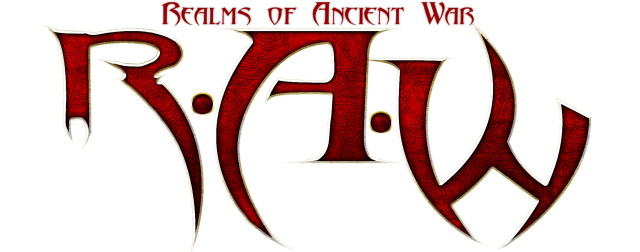 R.A.W. Realms of Ancient War logo