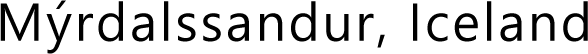 Myrdalssandur, Iceland logo