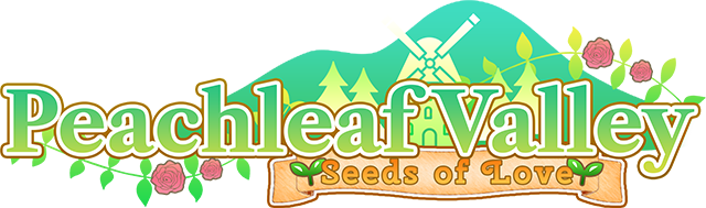 Peachleaf Valley: Seeds of Love - a farming inspired otome logo