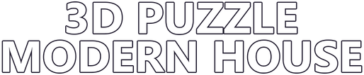 3D PUZZLE - Modern House logo
