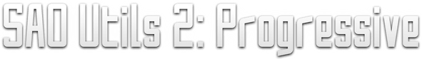 SAO Utils 2: Progressive logo