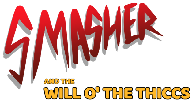 Smasher and the Will o' the Thiccs logo