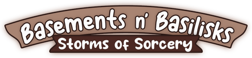 Basements n' Basilisks: Storms of Sorcery logo