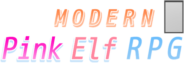 Modern Pink Elf RPG logo