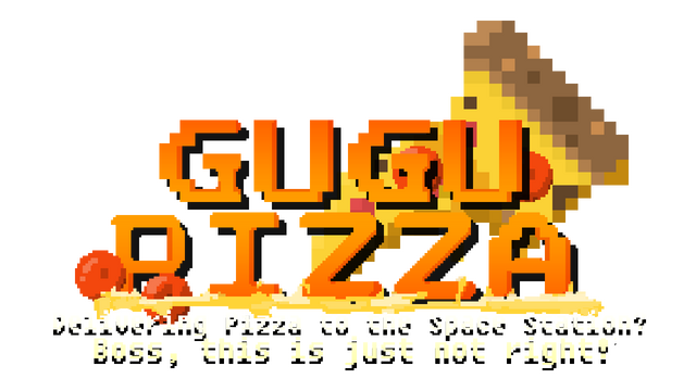 GuGu Pizza: Delivering Pizza to the Space Station? Boss, this is just not right! logo