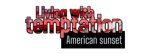 Living with temptation: American sunset logo