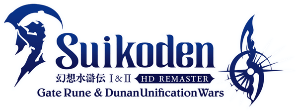 Suikoden I&II HD Remaster Gate Rune and Dunan Unification Wars logo