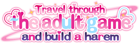Travel through the adult game and build a harem logo