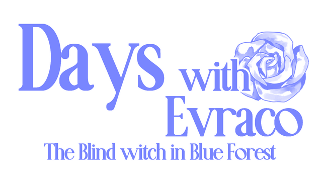 Days with Evraco: The Blind witch in Blue Forest logo