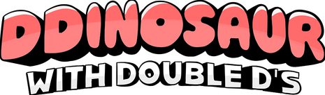 DDinosaur with Double D's logo