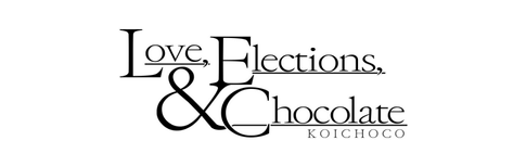 Love, Elections, and Chocolate logo