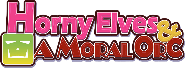 Horny Elves and a Moral Orc logo