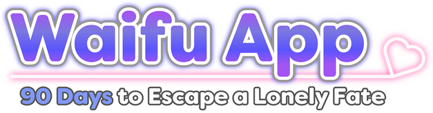 Waifu App: 90 Days to Escape a Lonely Fate logo