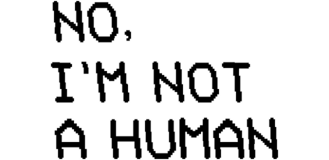 No, I'm not a Human logo