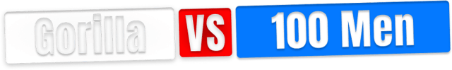 Gorilla Vs 100 Men logo