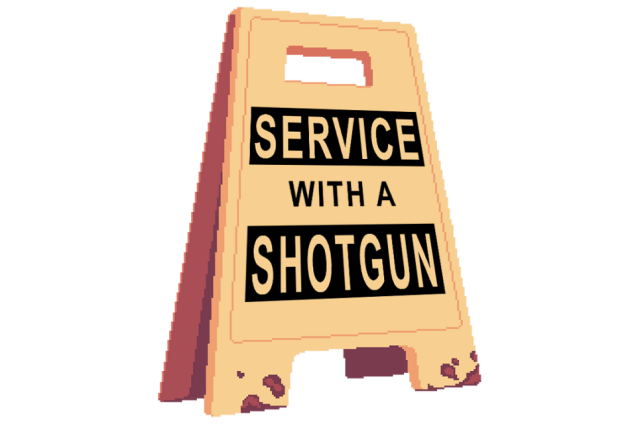 Service with a Shotgun logo