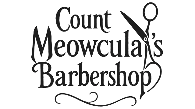 Count Meowcula's Barbershop logo