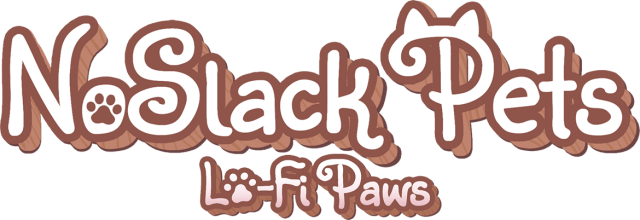 NoSlack Pets: Lo-Fi Paws logo