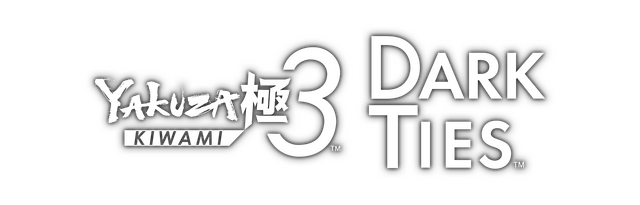 Yakuza Kiwami 3 and Dark Ties logo