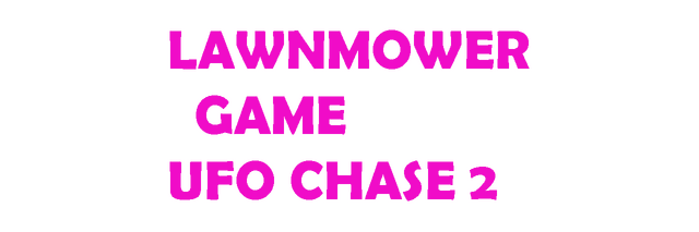 Lawnmower game Ufo Chase 2 logo