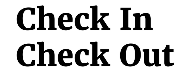 Check In Check Out logo