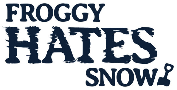 FROGGY HATES SNOW logo