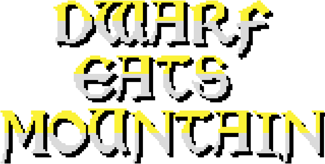 Dwarf Eats Mountain logo