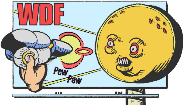 WDF (horizontal shmup) logo