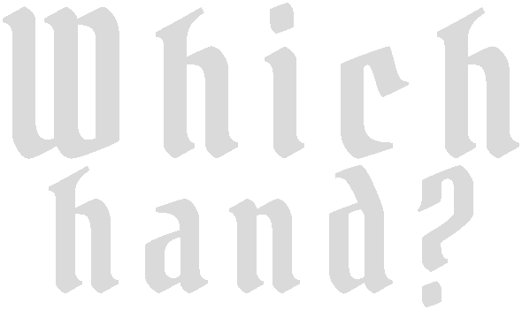 Which hand? logo