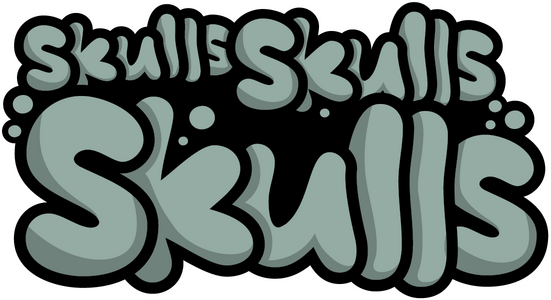 Skulls Skulls Skulls by Daniel da Silva logo
