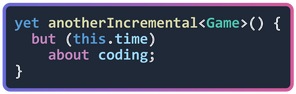 Yet Another Incremental Game (but this time about coding) logo